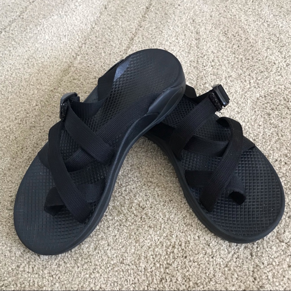 Black Chaco Slides